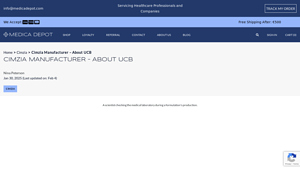 Cimzia Manufacturer - About UCB - MEDICA DEPOT - cimzia manufacturer