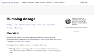 Humalog dosage: Strengths, forms, when to use, and more - humalog manufacturer