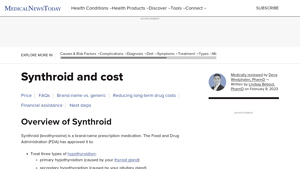 Synthroid cost 2025: Coupons and more - Medical News Today - synthroid manufacturer