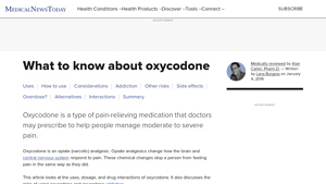 Oxycodone: Uses, dosage, risks, addiction, and interactions - oxycodone manufacturer
