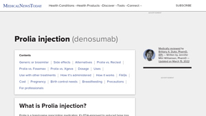 Prolia injection (denosumab): Side effects, cost, and more - prolia manufacturer