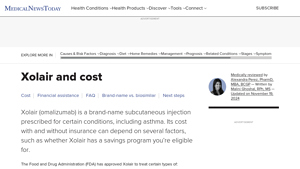 Xolair and cost: Reducing long-term drug costs and more - xolair manufacturer