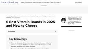 6 Best Vitamin Brands: Vetted and Reviewed - Medical News Today - best vitamin manufacturer