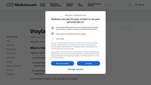 Vraylar: Uses, Taking, Side Effects, Warnings - Medicine.com - vraylar manufacturer