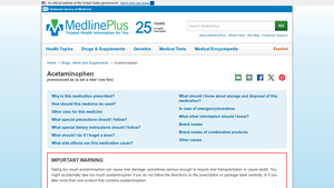 Acetaminophen: MedlinePlus Drug Information - tylenol manufacturer