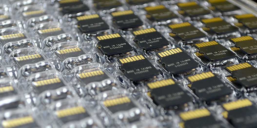 A relevant stock photo of memory card manufacturer in a typical setting.