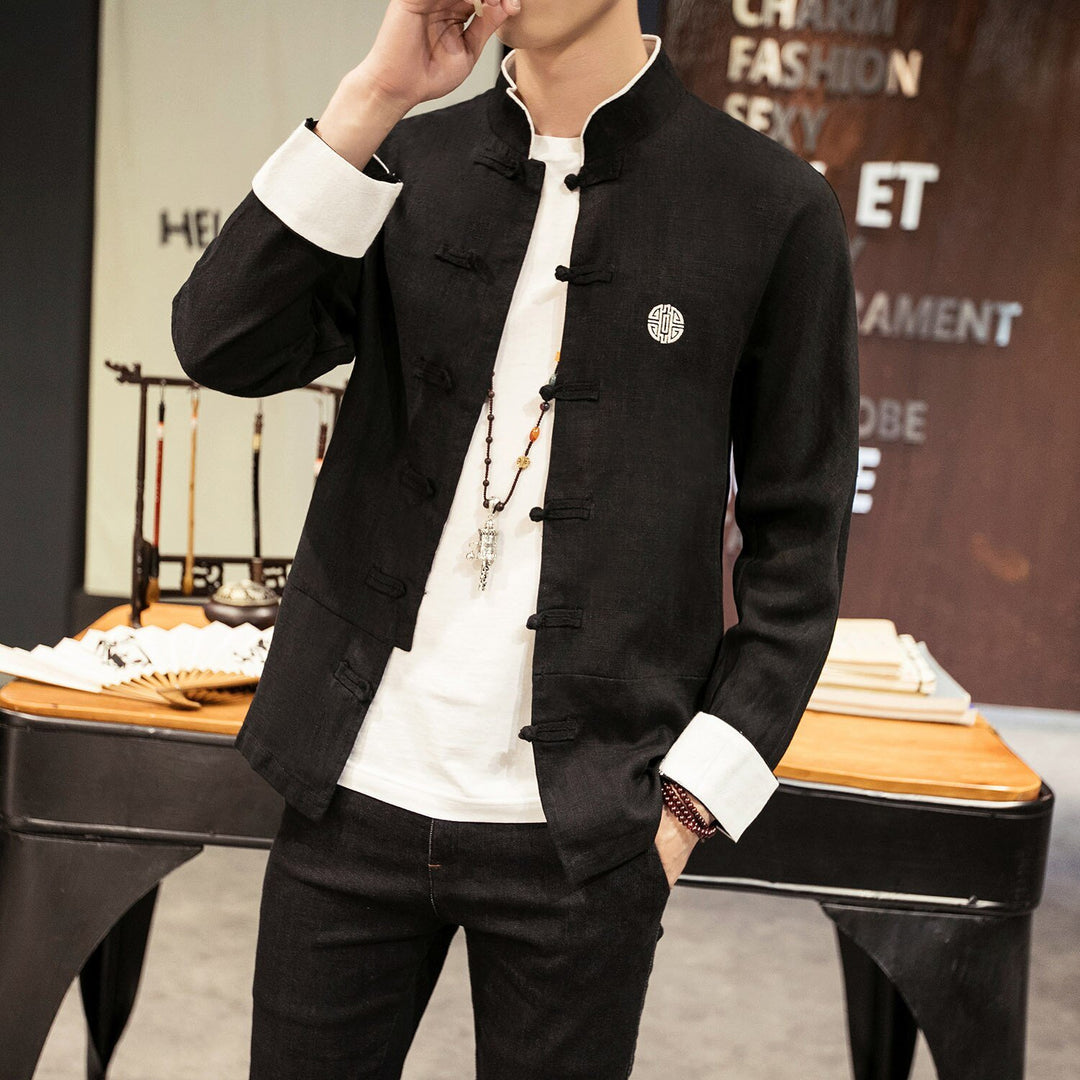 A relevant stock photo of mens clothes china in a typical setting.
