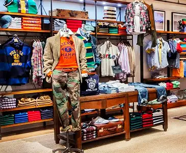 A relevant stock photo of men's clothing supplier in a typical setting.