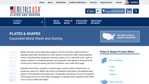 Expanded Metal Sheet and Grating - Metals USA - expanded metal sheet factory