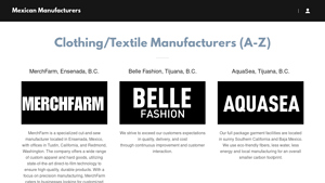 Clothing - Mexican Manufacturers - cut and sew manufacturer