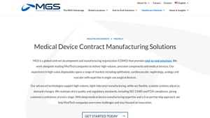Medical Device Contract Manufacturing Solutions - MGS - medical device contract manufacturer