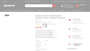 Rayovac Ultra Pro Alkaline AAA Batteries (1 Box - Microbattery - triple a batteries bulk