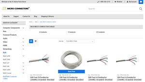 Bulk Multi-Conductor Cables - Page 1 - Micro Connectors, Inc. - usb type c cable bulk