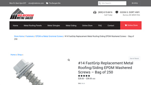 #14 FastGrip Replacement Metal Roofing/Siding EPDM Washered ... - metal roofing screws bulk