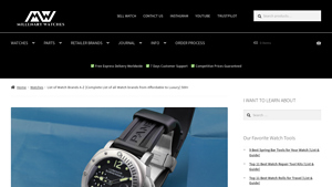 List of Watch Brands A-Z [Complete List of all Watch brands from ... - watch manufacturer