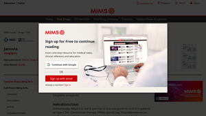 Drug Website, Directory & Medical Information | MIMS Malaysia - januvia manufacturer