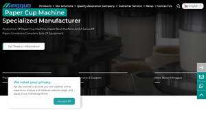 Mingguo Machinery: Paper Cup Machine Manufacturer & Exporter - paper cup machine factory