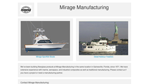Mirage Manufacturing | Builders of Great Harbour Trawlers and Mirage ... - boat manufacturer in florida