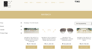 Buy MAYBACH Optical Frames & Sunglasses Online - Mittal Optics - maybach sunglasses company
