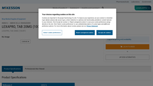 Allergan Pharmaceutical 00456202001 - McKesson Medical-Surgical - lexapro manufacturer website