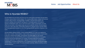 About Us - Mobis Alabama - calera al to hyundai motor manufacturer