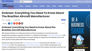 Embraer: Everything You Need to Know About the Brazilian Aircraft ... - brazilian plane manufacturer