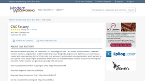 CNC Factory | Explore Products, Reviews & Company Details - cnc factory