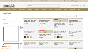 Wall Shelf, Metal, Wooden, Decor – Modish Store - metal wall shelf factory