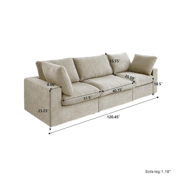 A relevant stock photo of modular sectional custom in a typical setting.