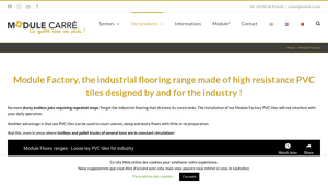 Industrial floor : discover Module Factory PVC tiles, extreme ... - pvc floor tiles factory