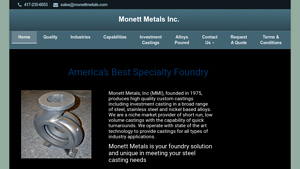 MMI_Home - Monett Metals Inc. - steel castings manufacturer