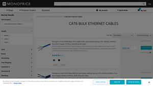 Cat6 Bulk Ethernet Cables - Monoprice.com - cat 6 ethernet cable bulk
