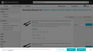 RIGHT ANGLE MICRO HDMI CABLE - Monoprice.com - micro hdmi cable bulk