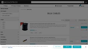 Bulk Cables - Monoprice.com - audio cable bulk