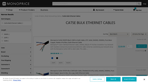 Cat5e Bulk Ethernet Cables - Monoprice.com - cat5e ethernet cable bulk