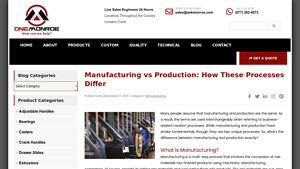 Manufacturing vs Production: How These Processes Differ - manufacturer production