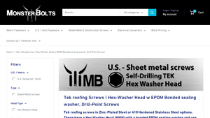 Tek roofing Screws | Hex-Washer Head w EPDM Bonded sealing ... - metal roofing screws bulk