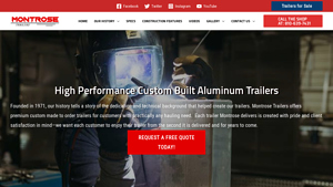 Custom Aluminum Trailers | Montrose Trailers - aluminum trailer manufacturer
