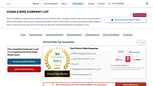 China E-bike Companies - Top Company List - Mordor Intelligence - electric bike manufacturer
