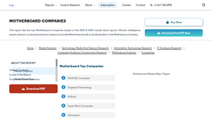 Motherboard Companies - Top Company List - Mordor Intelligence - best motherboard manufacturer