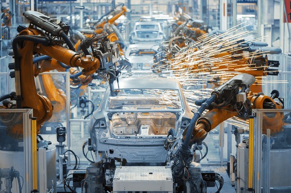 A relevant stock photo of motor part manufacturer in a typical setting.