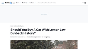 Should You Buy A Car With Lemon Law Buyback History? - Motor1.com - manufacturer buyback title