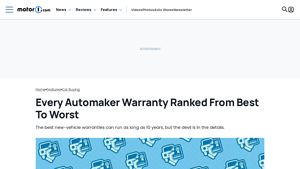 Every Automaker Warranty Ranked From Best To Worst - Motor1.com - which auto manufacturer has the best warranty