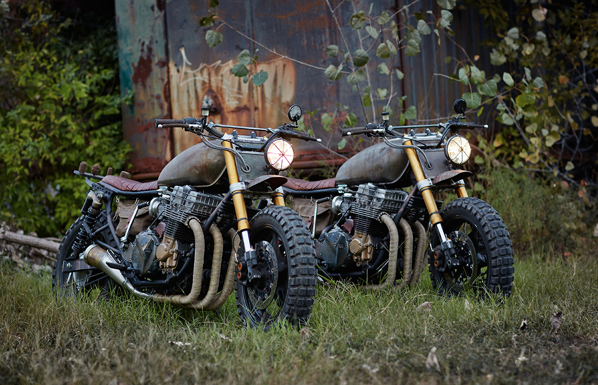 A relevant stock photo of motorcycle custom in a typical setting.