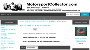 1/43 Spark - Le Mans Winners : The Motorsport Collector - le mans winners by manufacturer