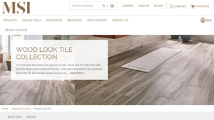 Porcelain Wood Look Tile Collection - MSI Surfaces - wood look tile factory