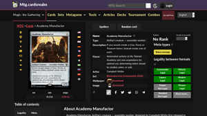 Academy Manufactor | Magic: the Gathering MTG Cards - academy manufacturer