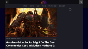 Academy Manufactor Might Be The Best Commander Card In Modern Horizons 2 - academy manufacturer