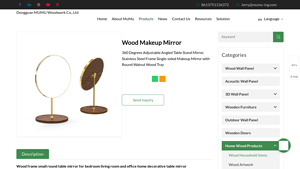 Wood Makeup Mirror - Dongguan MUMU Woodwork Co., Ltd - table mirror factory