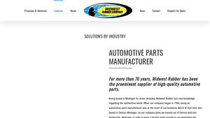 AUTOMOTIVE PARTS MANUFACTURER - Midwest Rubber Company - rubber parts manufacturer